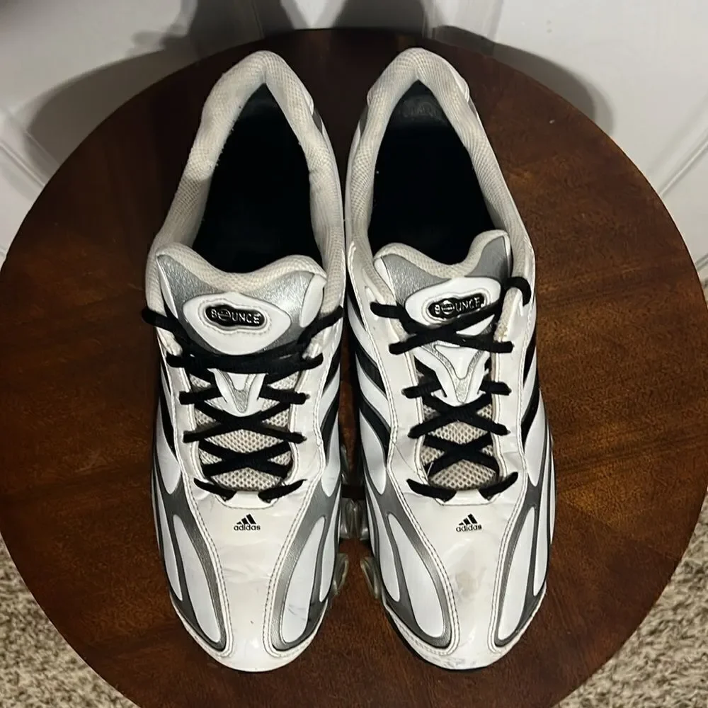 🔥🏈 RARE VINTAGE ADIDAS‎ REGGIE BUSH MICROBOUNCE Men Sz 11.5 RUNNING SHOES NFL